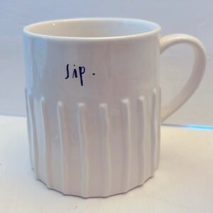 RAE DUNN Sip. Ribbed Mug 15 Ozs. Artisan Collection by Magenta HTF
